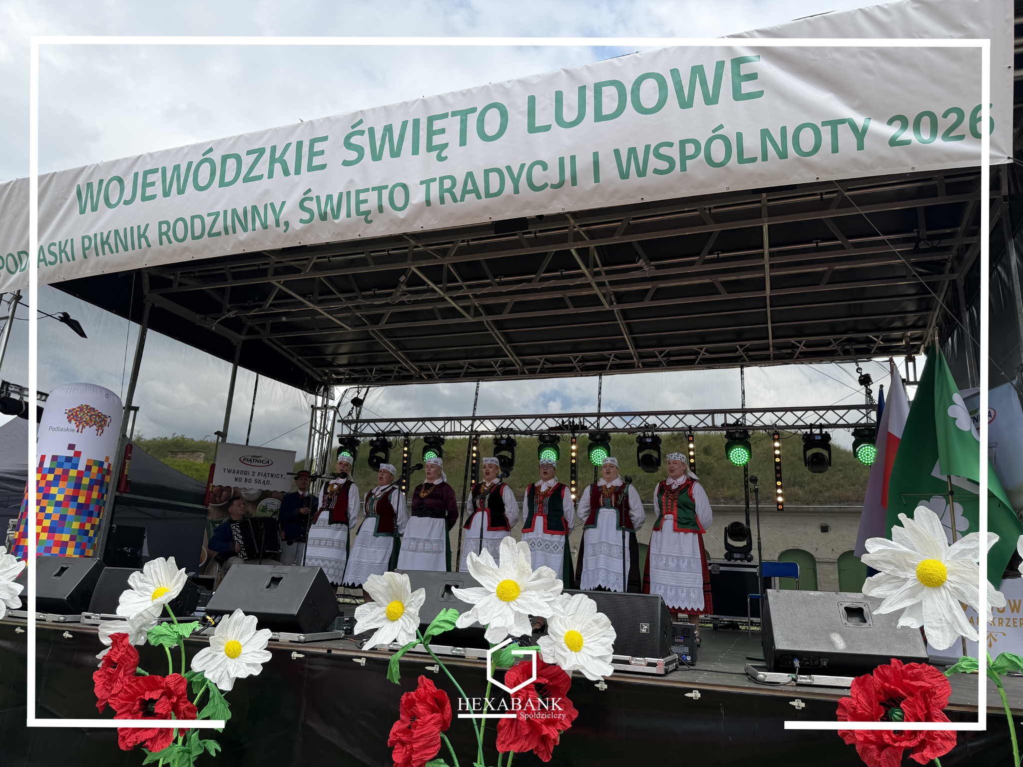 Występ artystyczny podczas Wojewódzkiego Święta Ludowego i Podlaskiego Pikniku Rodzinnego.