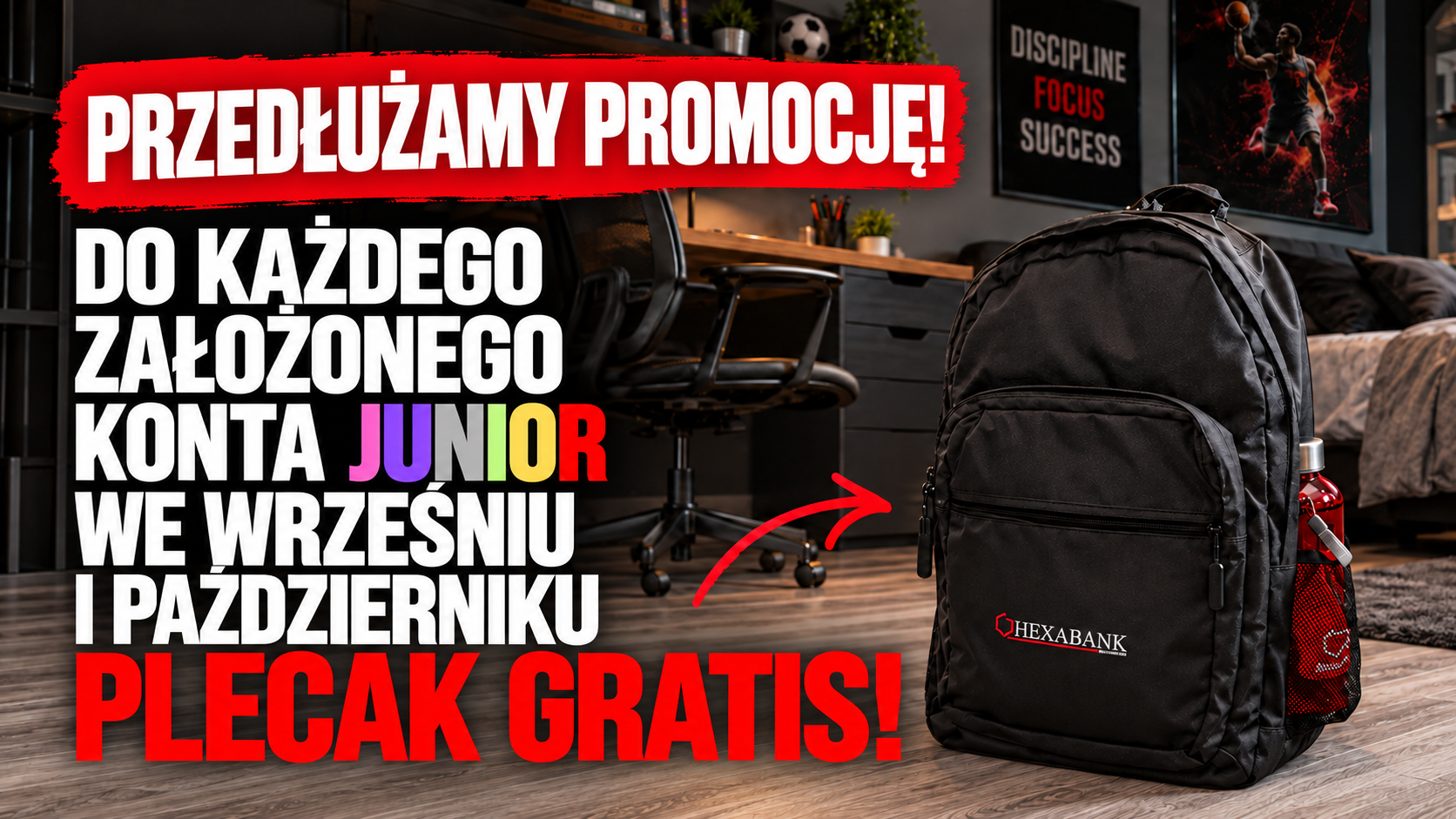 Przedłużona promocja konta Junior z plecakiem